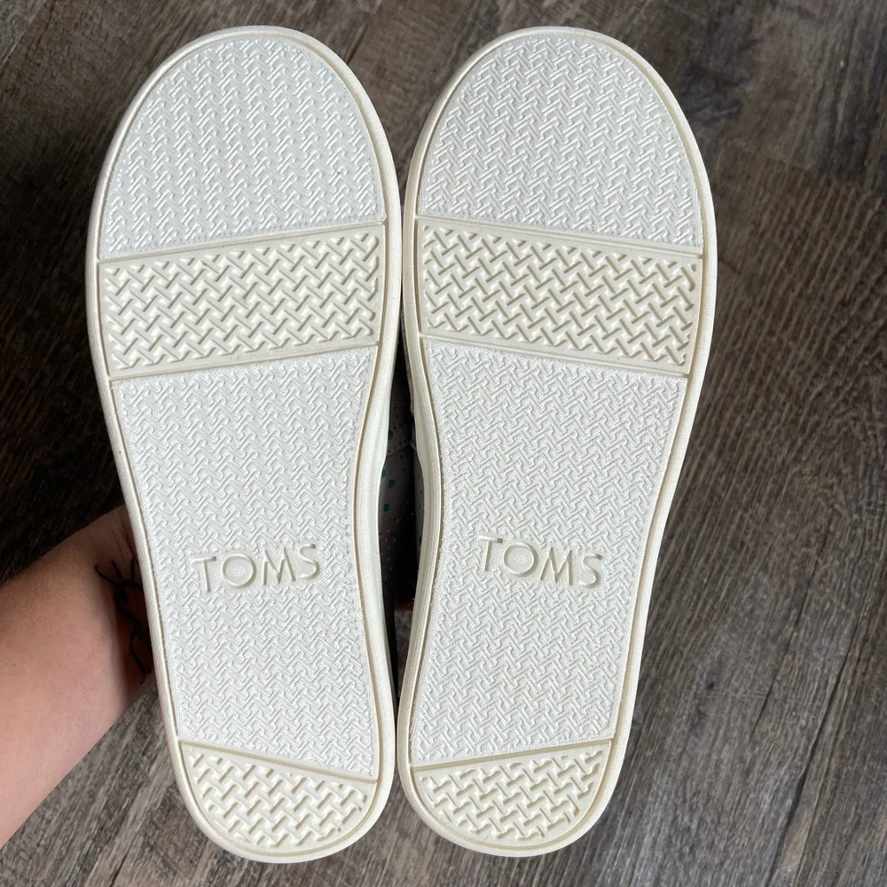 Toms Alpargata Drizzle Grey Superbloom Dot print shoes